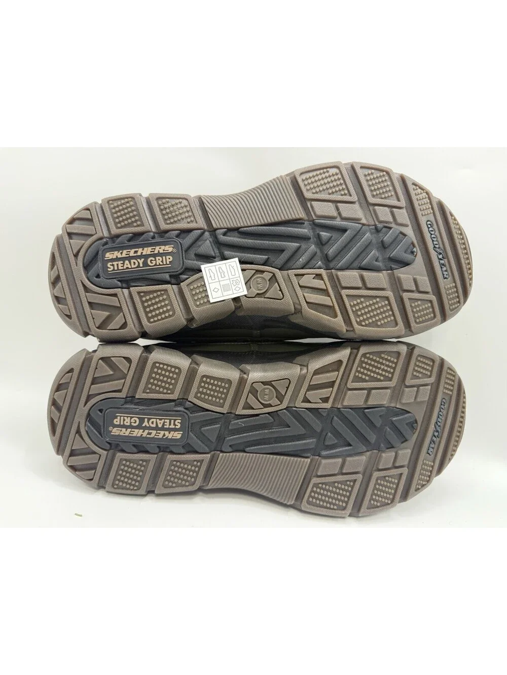 Skechers John Deere Waterproof Duck Shoes Men Sz 9.5 Olive Brown Slip Ins